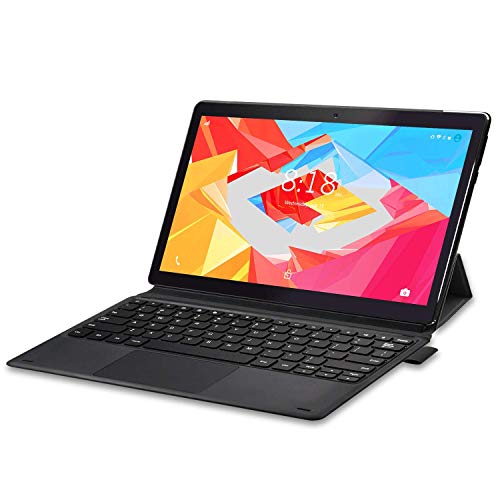 LNMBBS X116 Tablet PC 2 en 1 11.6 Pulgadas, 6GB de RAM y 128GB Memoria Tableta 10 Núcleos Procesador Android 9.0 Tablet 8000mAh Batería y 1920*1080 FHD IPS, Doble 4G y Doble Banda WiFi, HDMI (Negro)