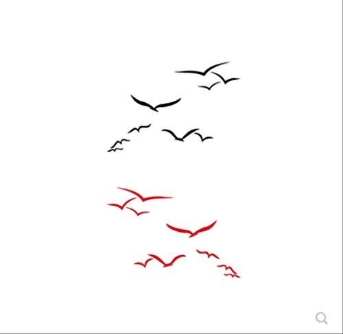 LNNHJB Literaria Gaviota Belleza Brazo clavícula Sexy Impermeable Oreja Masculina después de pequeño Fresco y Duradero Tatuaje Pegar Moda Mujer