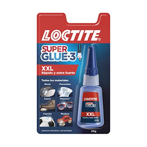 Loctite Super Glue - 3 XXL, pegamento universal triple resistencia, adhesivo para uso intensivo, pegamento instantáneo, transparente y extrafuerte, 1x20 g
