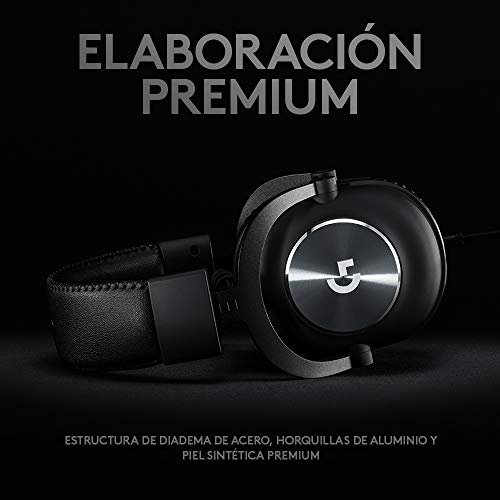 Logitech G PRO X - Auriculares para Gaming con Blue VO!CE, USB, Negro