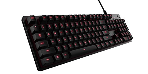 Logitech G413 Teclado Gaming Mecánico, Teclas Retroiluminadas, Teclas Romer-G Táctil, Aleación de Aluminio 5052, Personalizable, Conexión de Paso de USB, Disposición QWERTZ Alemán, Carbón