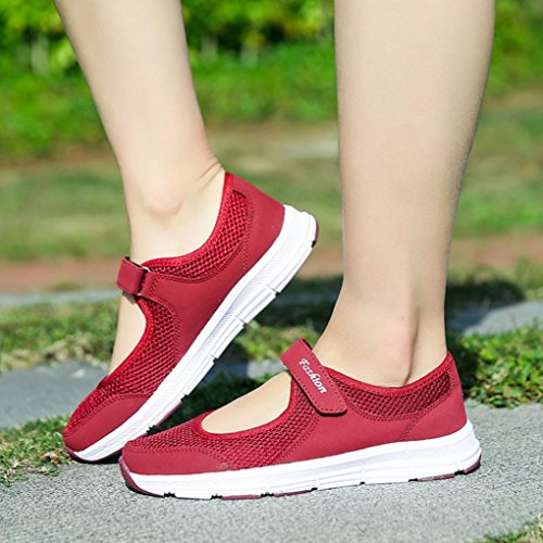 Logobeing Zapatosde Mujer Zapatillas Respirable Mocasines Deportes Casual Sandalias Antideslizantes Fitness Correr Calzado Deportivo Zapatilla Malla Plataforma
