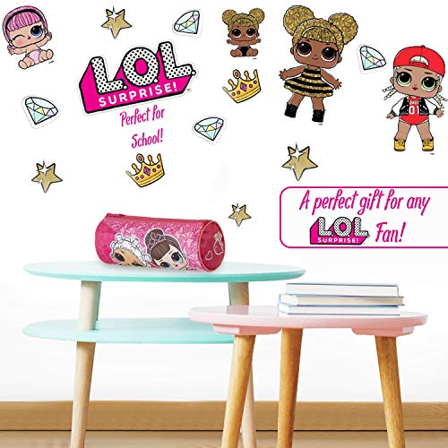 L.O.L. Surprise ! Estuches Escolares Para Niñas Con las Muñecas Lol Fancy y Fresh, Material Escolar Para Niños, Estuche En Color Rosa Para Colegio, Regalos Lol Surprise Para Niñas