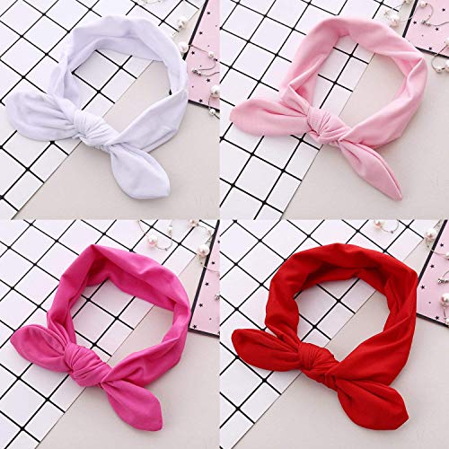 Lomire® 10 PCS Diademas Bebé Niña,Bowknot Flores Cintas de Pelo Cabeza Elástica Turbante para Niñas Venda de Pelo Bebe Accesorio para El Pelo Bebe Niñas Recien Nacida,Estilo A