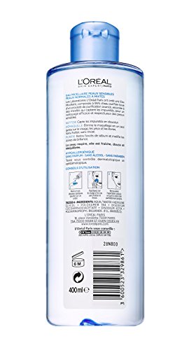 L'Oréal Paris Agua micelar para pieles normales a mixtas, 400 ml