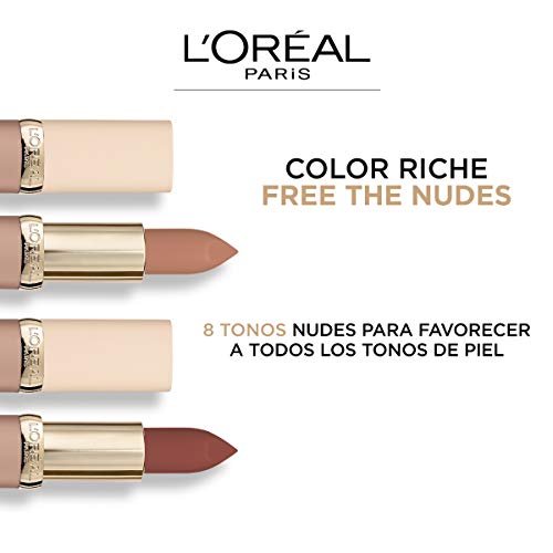 L'Oréal Paris Color Riche Free The Nudes No Prejudice Pintalabios Pintalabios Mate Marrón