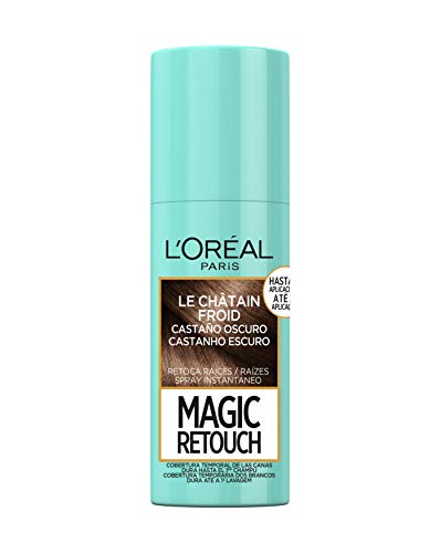 L'Oréal Paris Magic Retouch Spray Retoca Raices y Canas para Pelo Castaño Oscuro - 75 ml