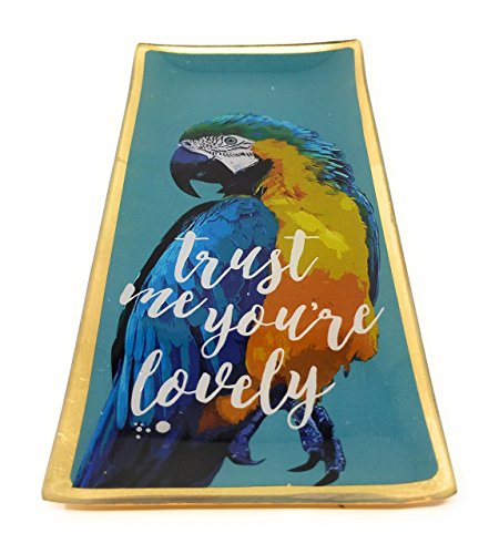 Loro Bandeja Porcelana 10 x 21 cm tapa Carcasa Bandeja para servir Bandeja Quesera Carne Plato Carne Bandeja