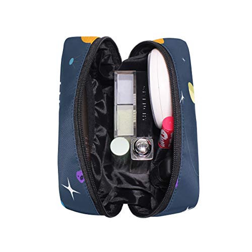 LORONA Galaxies With The World And Other Planets - Bolsa de maquillaje para mujer, diseño de galaxias con el mundo y otros planetas