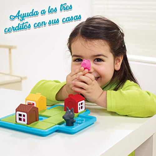 Los 3 cerditos (Smart games) – Juego educativo para niños, rompecabezas para niños, puzles infantiles, juego de mesa para niño, puzzle educativo, smartgames