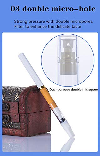 Los Filtros De Cigarrillos Desechables, Los Nuevos Filtros De Cigarrillos De Alta Eficiencia Pueden Bloquear Más Del 80% De Las Sustancias Nocivas En Los Cigarrillos. 100 Piezas/Caja (blanco)