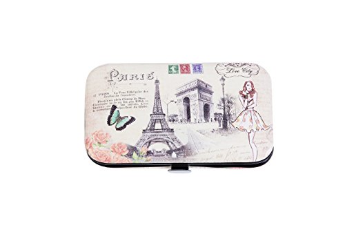 Lote de 12 Set de Manicura"Retro" - Estuches Set Manicura para Detalles Bodas, Recuerdos Originales Para Eventos Comuniones, Cumpleaños y Bautizos