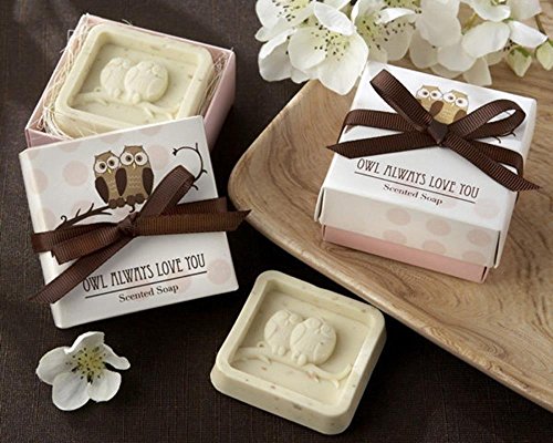 Lote de 20 Jabones Aromático Buhos En Caja De Regalo - Detalles Bodas Baratos - Jabones para Detalles de Bodas Baratos