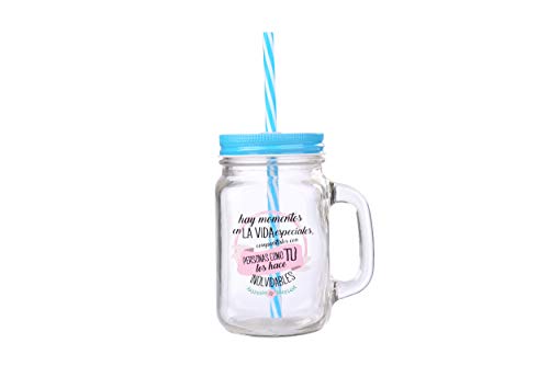 Lote de 20 Jarras de Cristal con Caña Frases"MOMENTOS ESPECIALES" Jarras, Tazas para Detalles, regalos y recuerdos de Bodas, Bautizos, Comuniones y Cumpleaños