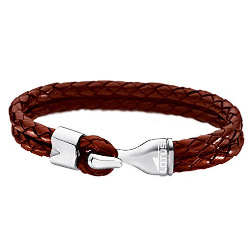 Lotus Pulsera Style de Acero y Cuero LS1840-2-2 para Hombre