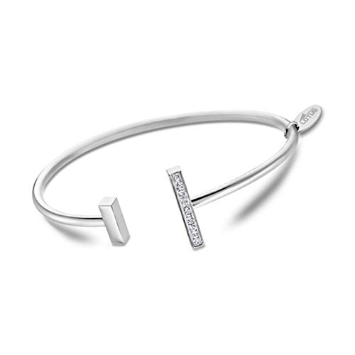 Lotus Style Pulsera plateada LS1940-2/2 JLS1940-2-2 para mujer, de acero inoxidable