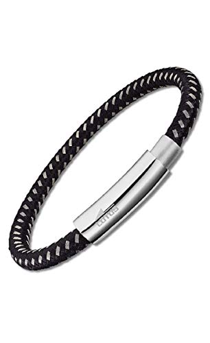Lotus Style Pulsera Urban Style LS2052/2/4 para Hombre de Color Negra, de Piel