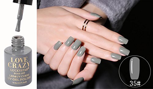 LoveCrazy 4pcs Kit De Colores 49-52 en Gel Manicura Semipermanente + TopCoat y BaseCoat UV LED Manicura Arte + Lámpara Secador 9C de Uñas UV/LED + Removedores + Lima + otros productos (9C KIT 49-52)