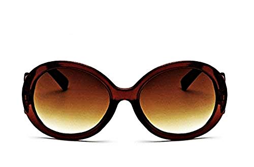 Lovelegis Gafas de sol - mujer - redondo - diva - polarizado uv400 - retro vintage - marrón - idea de regalo de cumpleaños