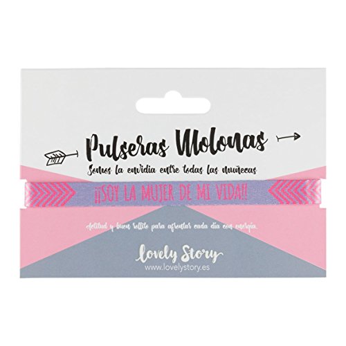 LOVELY STORY Pulsera Individual con Cierre METALICO con LA Frase: ¡¡Soy LA Mujer DE MI Vida!!