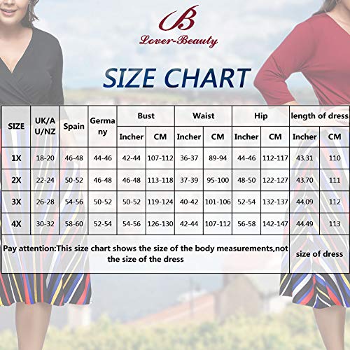 Lover-Beauty Vestidos Túnicas Tallas Grandes Mujeres Múltiples Capas Plisada Dividida 1X-4X Rojop