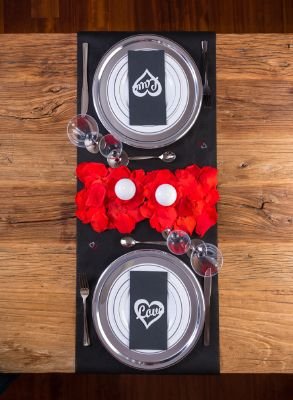 LOVERSpack Romantic Pack Qadesh - con Este Pack romántico podrás Decorar tu Mesa y sorprender a tu Pareja con una Cena romántica en casa o en un Hotel. ¡Regala Momentos Especiales!