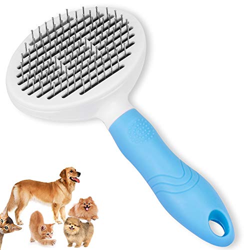 LOVEXIU Peine Perro Y Gato,Cepillo Perro Pelo Corto Y Largo,Quita Pelos Gato,Cepillo Quitapelos Mascotas Acero Inoxidable,Elimina El 95% del Cabello Muerto, Reduce La CaíDa del Cabello