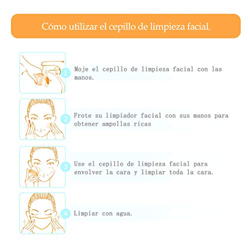 Lovey Angel Cepillo de limpieza facial ultrasónico, batería recargable, carga magnética y 10 modos diferentes de limpieza para el cuidado facial contra poros profundos