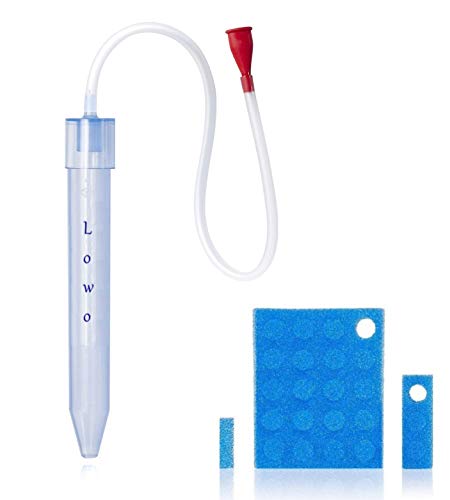 LOWO - Aspirador Nasal Manual Profesional por Succión para Bebé y Niño - Para la Congestión Nasal (nariz congestionada) Rinitis alérgica / resfriado - Sin bisfenol A / 24 Filtros de Repuesto REGALADOS
