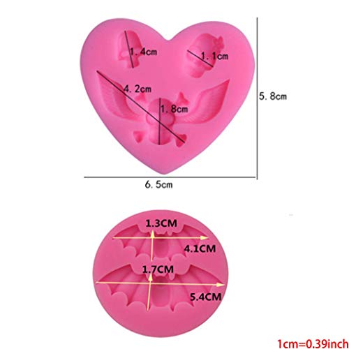 LQH 2 Piezas de Silicona de Halloween del cráneo del Palo de moldes aking decoración de la Torta la Jalea del azúcar