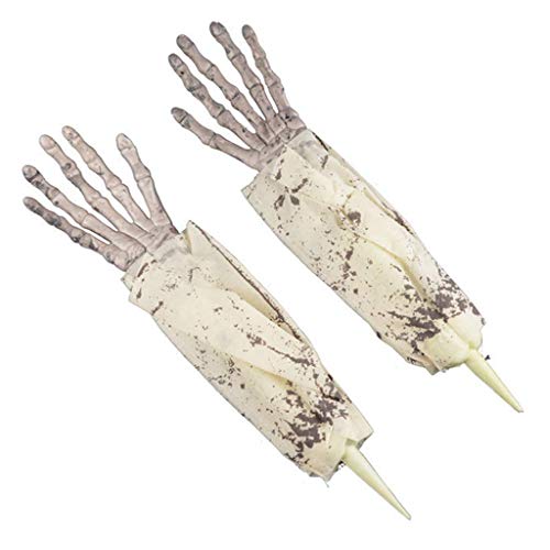 LQH Clips de Halloween Manos de Esqueleto óseo Pelo Clip Garras del Pelo del cráneo de la Mano de la Horquilla (Size : 2)