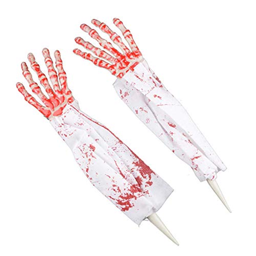 LQH Clips de Halloween Manos de Esqueleto óseo Pelo Clip Garras del Pelo del cráneo de la Mano de la Horquilla (Size : 2)