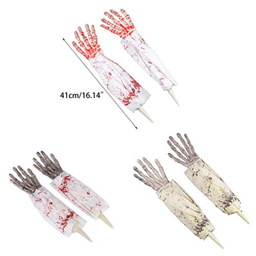 LQH Clips de Halloween Manos de Esqueleto óseo Pelo Clip Garras del Pelo del cráneo de la Mano de la Horquilla (Size : 2)