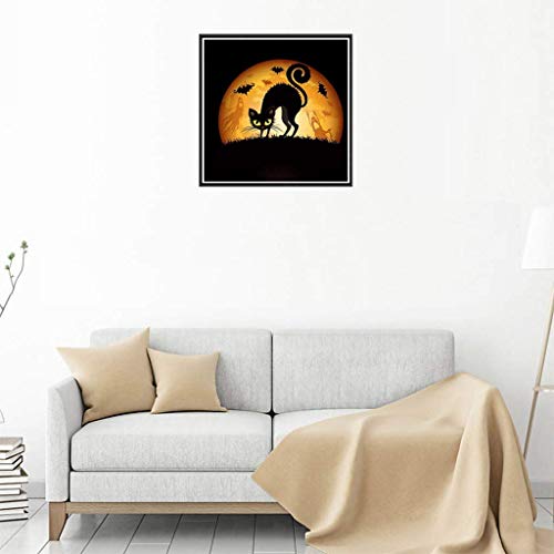 LQH La Mariposa 5D Un Gato Negro en Forma de Diamante Pintura