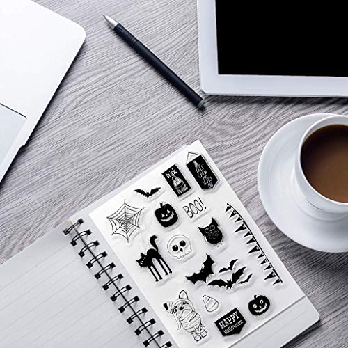 LQH Tarjeta de Silicona de Junta de Halloween DIY de Scrapbooking de grabación en Relieve Album de Fotos de Papel Decorativo Arte Hecho a Mano Regalo del Arte