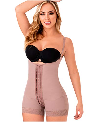 LT. Rose 21113 Fajas Colombianas Reductoras Adelgazantes Postparto para Mujer Cocoa M