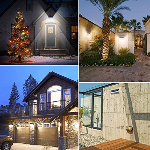 LTPAG Lamparas Solares LED Exterior, 118 LED Foco LED Solar con Sensor de Movimiento, 3 Modos Luces Solares Jardin Exterior IP65 Impermeable Farolas Luz de Caminos Iluminación de Patio y Terraza