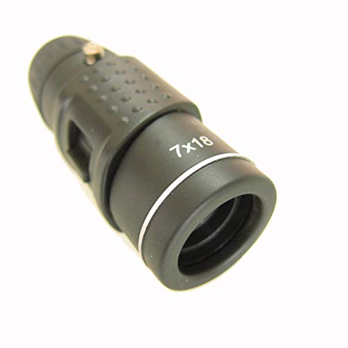 LU2000 Monocular Catalejo de Bolsillo 7x18 con Enfoque Ajustable Telescopio Pequeño de Mano Pequeño, Resistente al Agua, Portátiles para Senderismo, Camping, Viajes