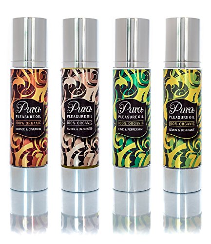 Lubricantes Sexuales y Aceite de Masaje Erotico - 100% Orgánico (Naranja y Canela)100ml