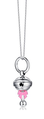 Luca Barra CK992 Colgante para mujer, diseño de ángel Colgante para embarazada, diseño de sonajero, color azul