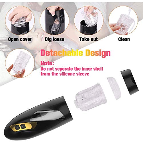 LucaSng Māştừrbádør Ṁäșcûlīno con Rotación y Empuje Aûtomático Māştừrbádør Hőmbrę Electrico Vībrạdóres para Hőmbręs Vágǐna 3D Rèalīsta con 10 Modos de Masaje Jųġuęte Sęxừàl para Hőmbrę