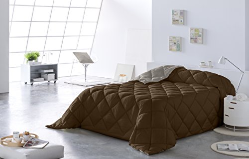 Lucena Cantos - Edredón Nórdico LÍNEA, 400 grs. (Marrón (Choco), Cama 150, 250x270)