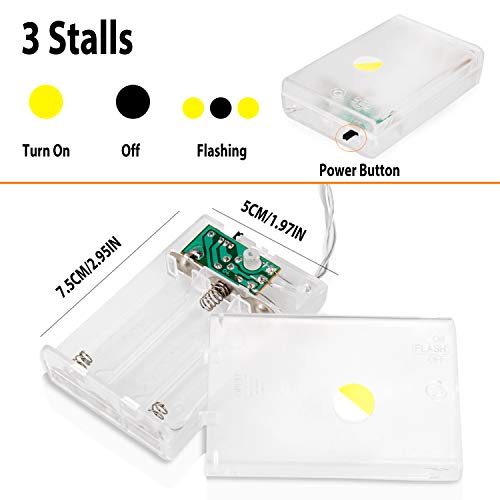 Luces LED de cadena, innislink Calabaza Luces de Cadena 2m 20 LED Lámpara Batería Luces de Hada Cadena Decoración de bricolaje para Halloween Boda Fiesta De Cumpleaños Navidad Jardines Festivales