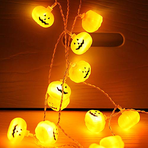 Luces LED de cadena, innislink Calabaza Luces de Cadena 2m 20 LED Lámpara Batería Luces de Hada Cadena Decoración de bricolaje para Halloween Boda Fiesta De Cumpleaños Navidad Jardines Festivales