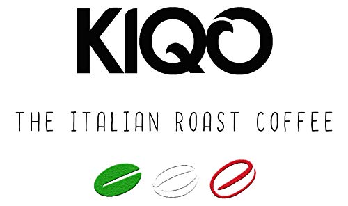 LUCIFER'S ROAST Espresso de KIQO de Italia - 1kg café extremadamente fuerte - bajo en ácido - 100% Robusta - tostado a mano en lotes pequeños (grano de café, 1000g)