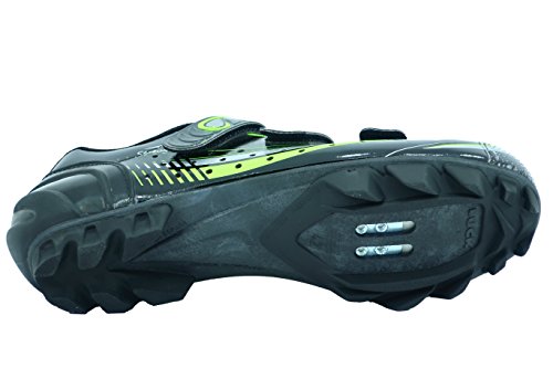 LUCK Zapatilla de Ciclismo Master, con Suela de Carbono y Triple Tira de Velcro para una sujeción (47 EU)
