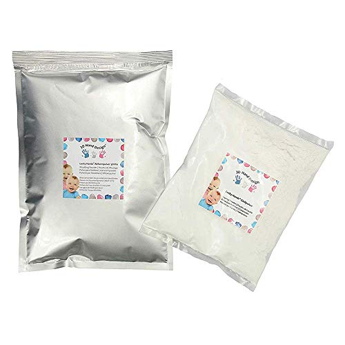 Lucky Hands® Huellas en 3D | Improntas Mano | Idea de Regalo para el Día de la Madre (A: 0-6 Meses | sin Accesorios, 4-6 moldes)