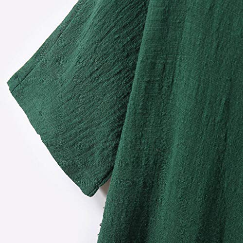 Luckycat Camisetas Mangas Corta Mujer Camisa De Lino Top Casual De Mujer Blusa Suelta Solida Mujer Manga Corta Camiseta Ropa Casual De Mujer Blusas Tops para Mujer Camiseta Mujeres Tops