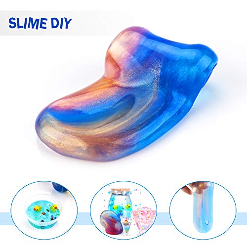 Luclay Galaxy Slime Kit de 18 Paquetes de Gelatina Pegajosa de Masilla Suave Elástica Metálica - para Fiestas de Niños y Adultos