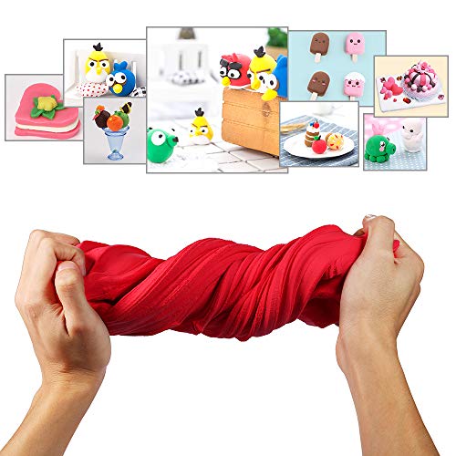 Luclay Hornada del Horno DIY Arcilla Colorida Suave Seguro y no tóxico moldeo Artesanal Conjunto Fluffy Floam Slime